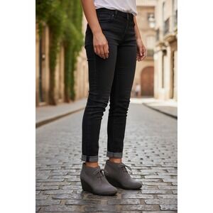 Crocs Women's Gray Suede‎ Leather Lace Up Wedge Ankle Booties Boots Size W7